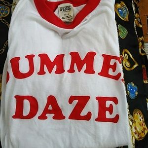 womens pink victoria secret summmer daze tshirt